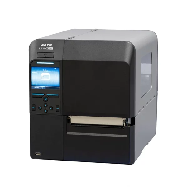 La SATO CL4NX Plus est une imprimante d’étiquettes industrielle haute performance combinant vitesse, précision et flexibilité. Elle imprime sur tous les types de matières, avec une résolution jusqu’à 609 dpi, une vitesse jusqu’à 355 mm/s et une largeur d'impression jusqu’à 104 mm.