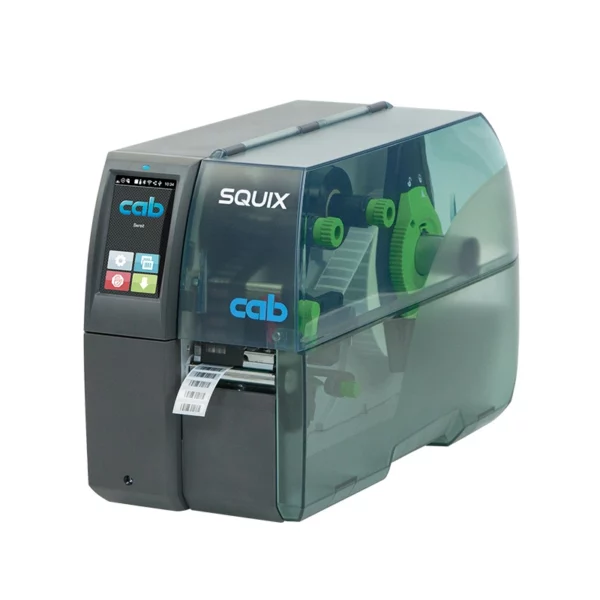 La CAB SQUIX 2 est une imprimante d’étiquettes industrielle performante, fiable et simple d’utilisation. Elle imprime sur tous les types de matières, avec une résolution jusqu’à 609 dpi, une vitesse jusqu’à 250 mm/s et une largeur d'impression jusqu’à 56,9 mm.
